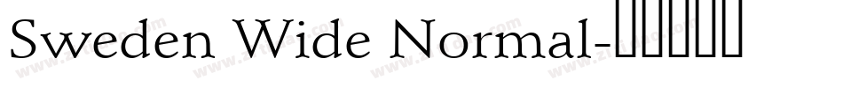 Sweden Wide Normal字体转换
